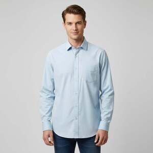 UNTUCKit Gironde Shirt Men's XXL Baby Blue Button Down Stretch Regular Fit